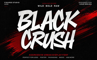 Black Crush Font
