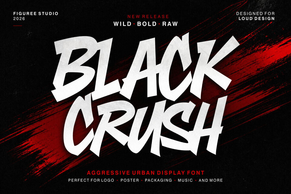 Black Crush Font
