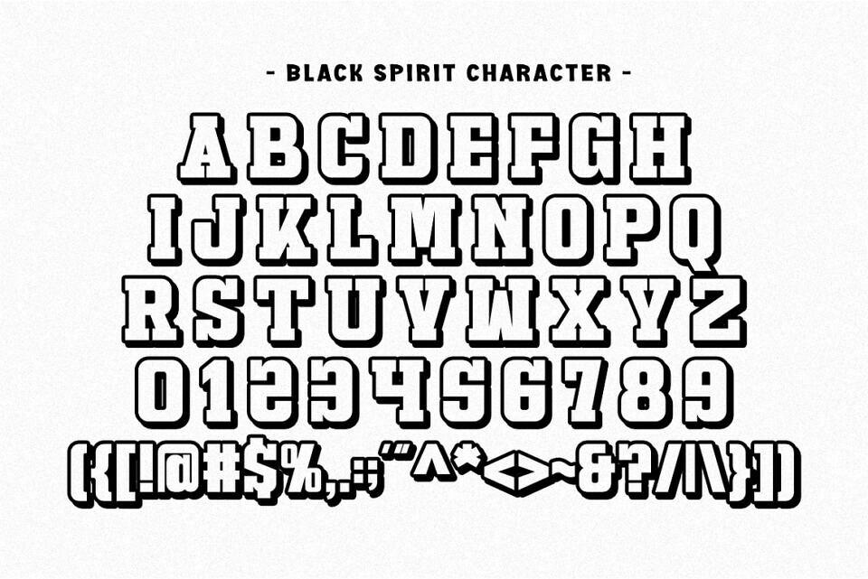 Black Spirit Font