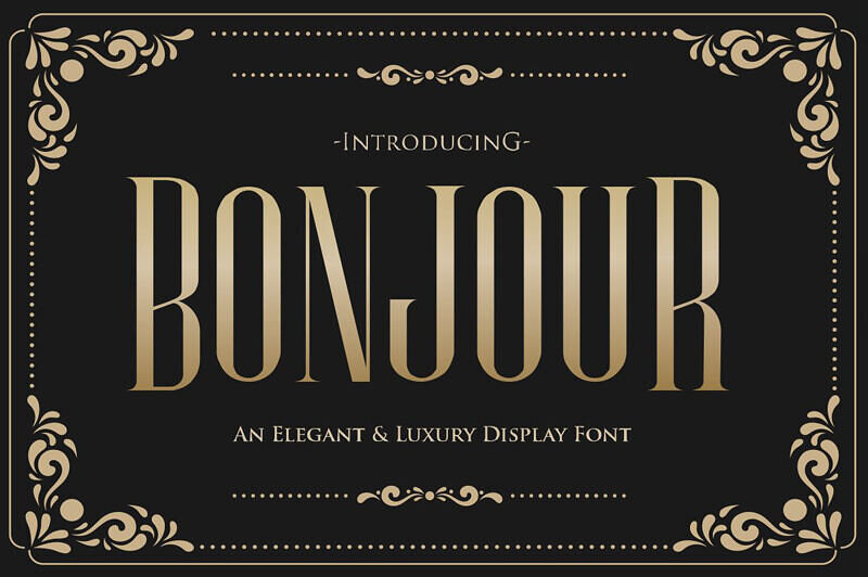 Bonjour Font