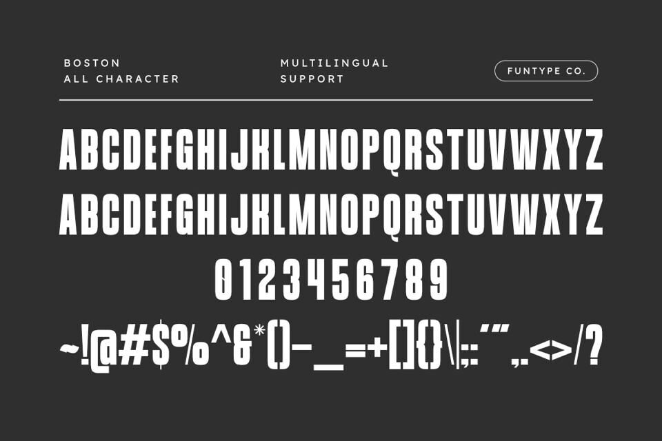 Bostone Font