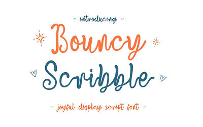 Bouncy Scribble Font