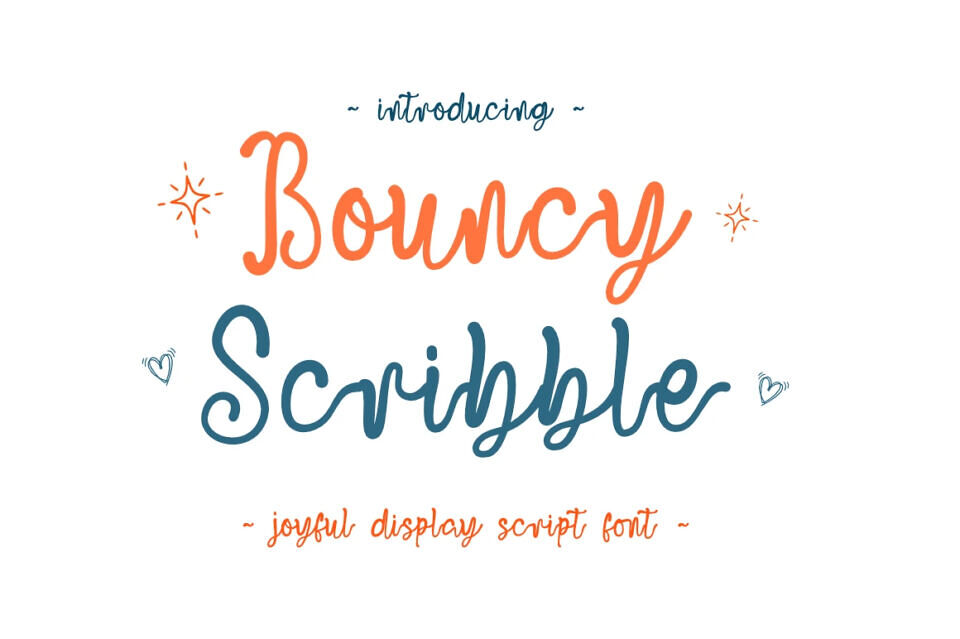 Bouncy Scribble Font