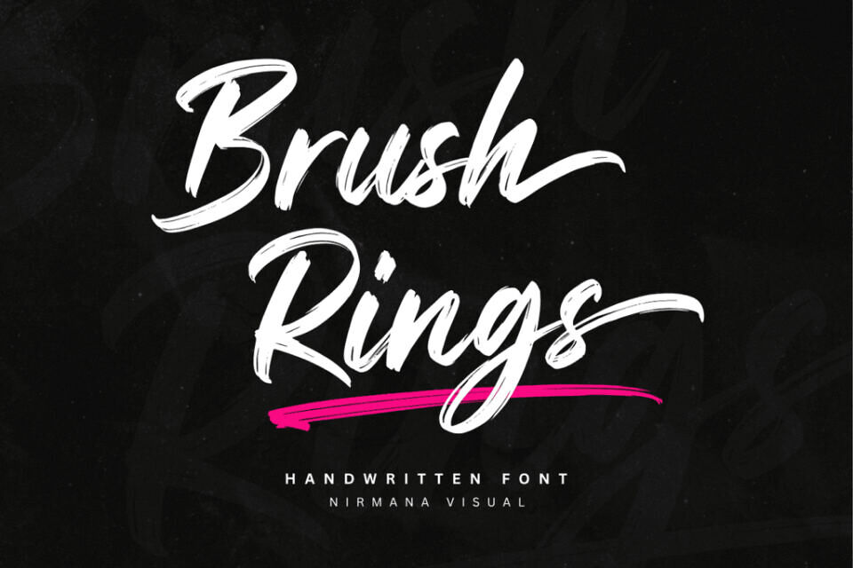 Brush Rings Font