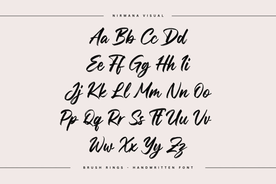 Brush Rings Font
