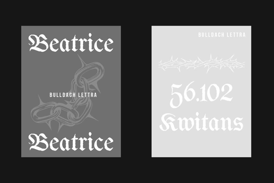 Bulldach Lettra Font