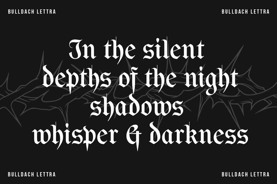 Bulldach Lettra Font
