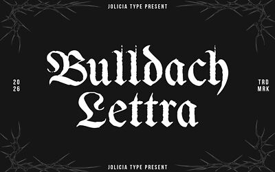 Bulldach Lettra Font