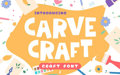 Carve Craft Font