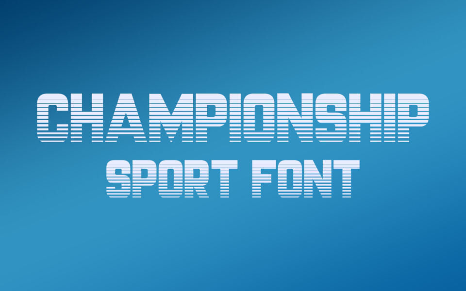 Championship Font