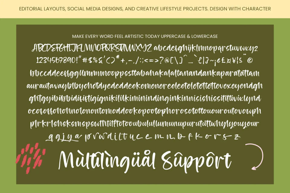 Cocktails Poetry Font