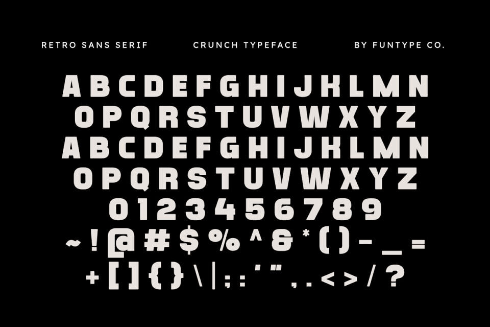 Crunch Font