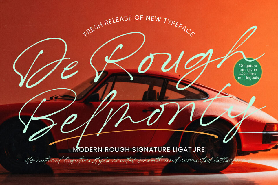 De Rough Belmonty Font