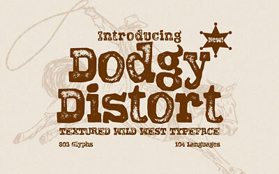 Dodgy Distort Font