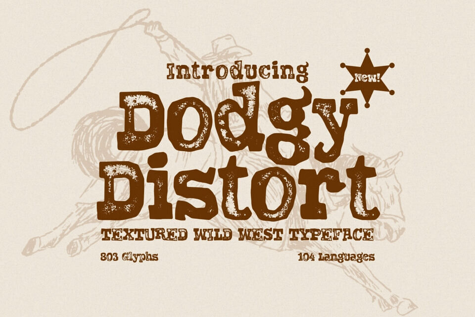 Dodgy Distort Font