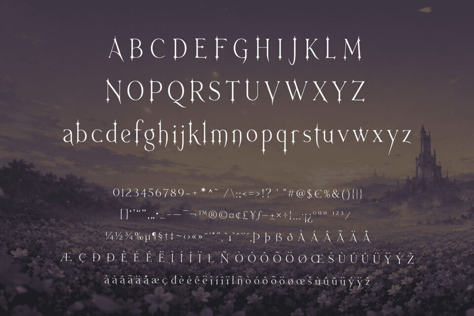 Ethereal Nymeria Font