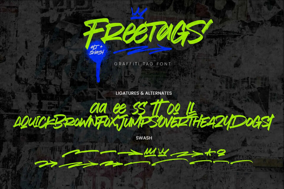Freetags Font
