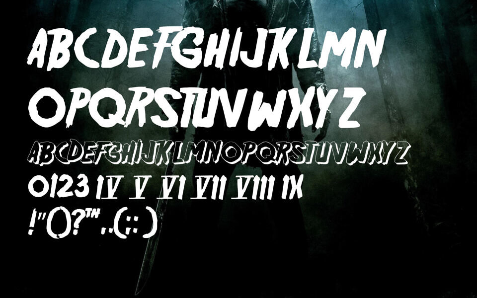 Friday 13 Font Family