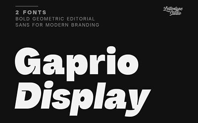 Gaprio Display Font