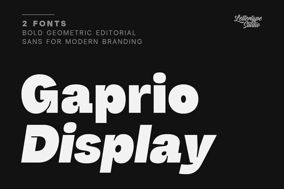 Gaprio Display Font