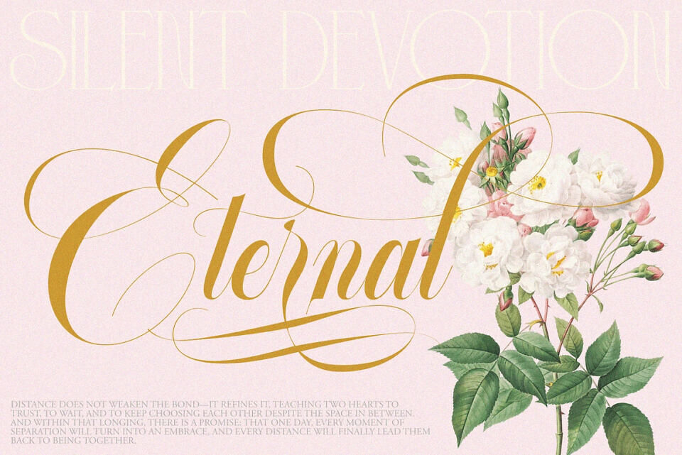 Glowing Romance Font