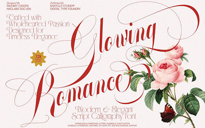 Glowing Romance Font