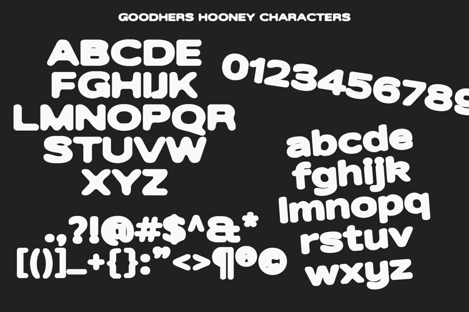 Goodhers Hooney Font