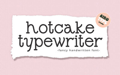Hotcake Typewriter Font