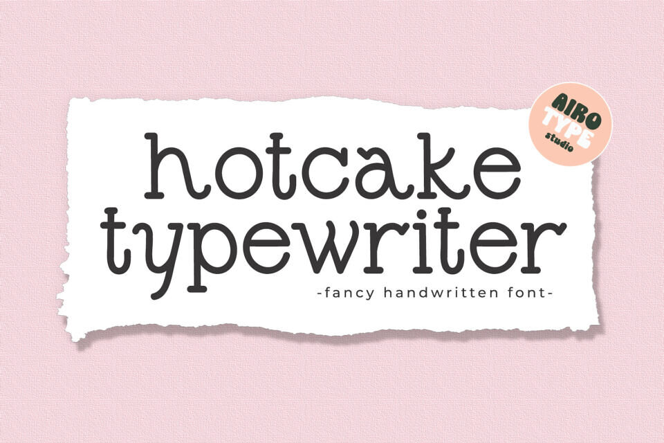 Hotcake Typewriter Font