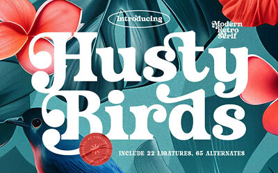 Husty Birds Font