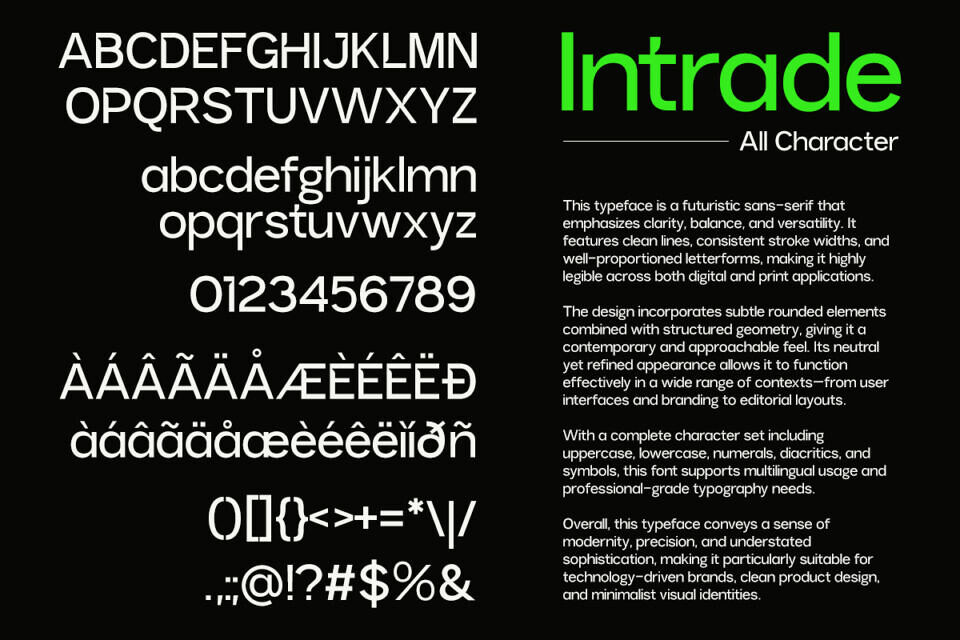 Intrade Font