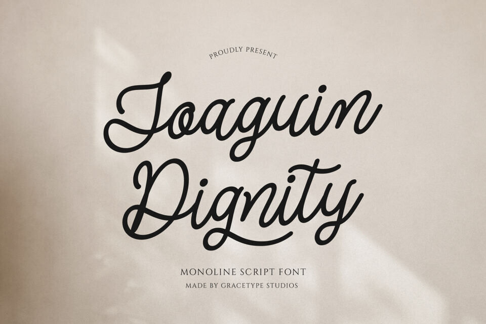 Joaguin Dignity Font