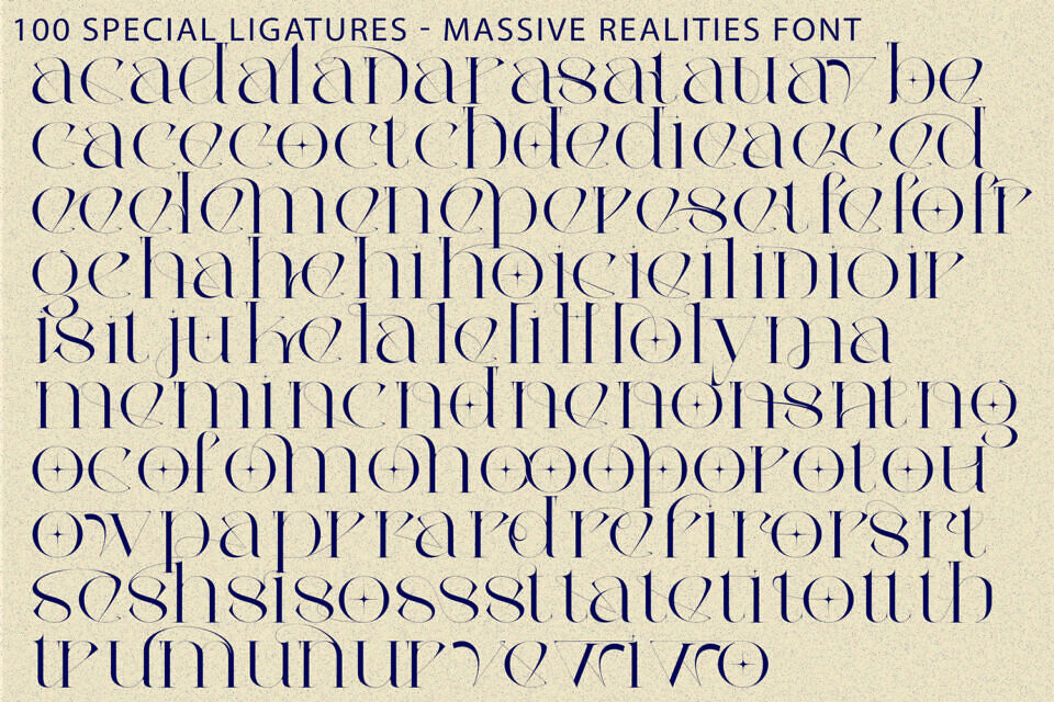 Massive Realities Font