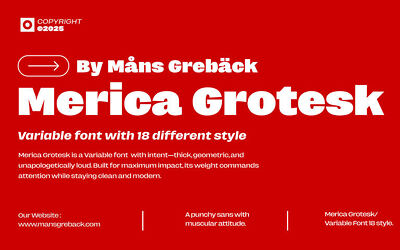 Merica Grotesk Font Family