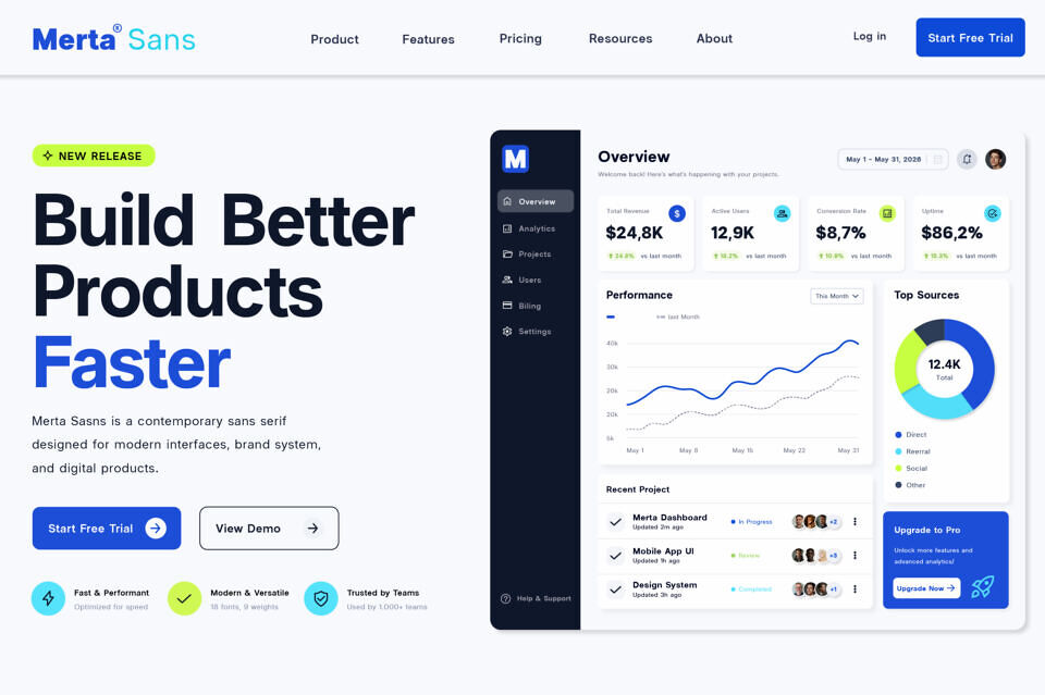 Merta Sans Font Family