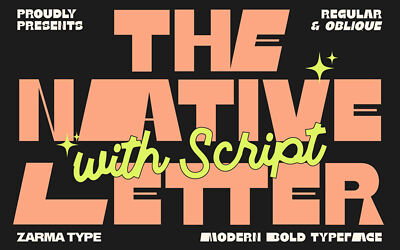 Native Letter Font