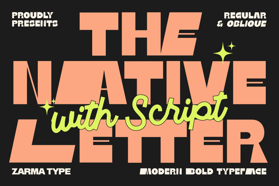 Native Letter Font