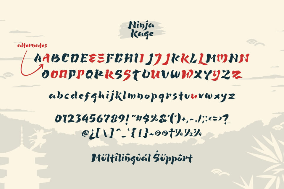 Ninja Kage Font