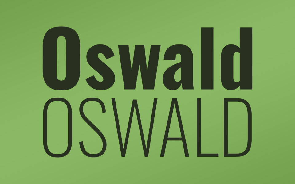 Oswald Font Family