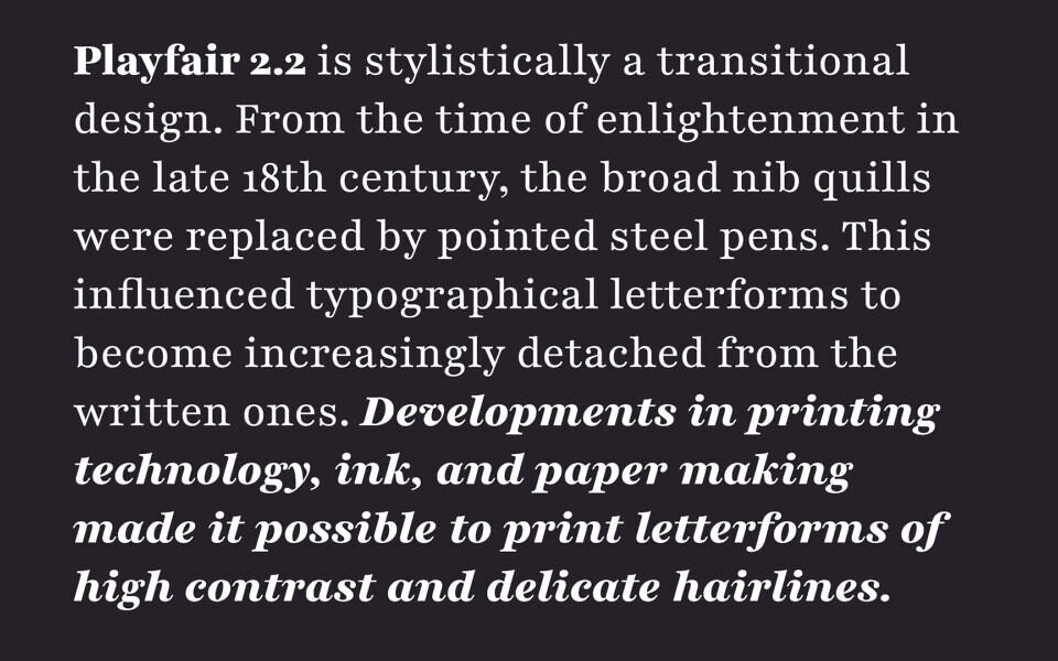 Playfair Font Family