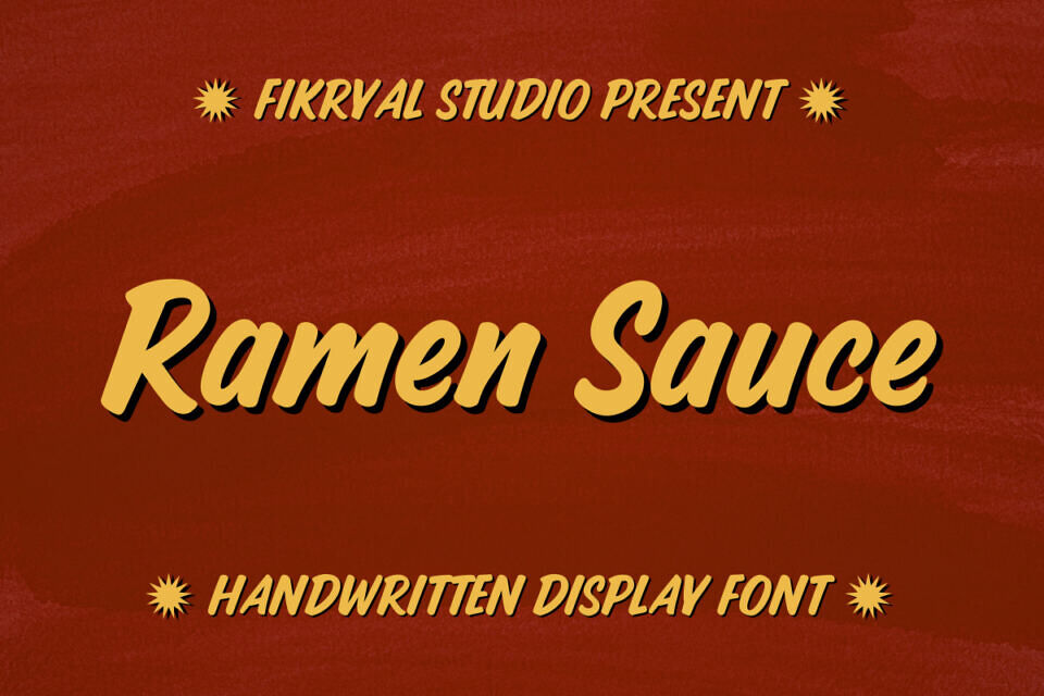 Ramen Sauce Font