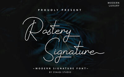 Rastery Signature Font