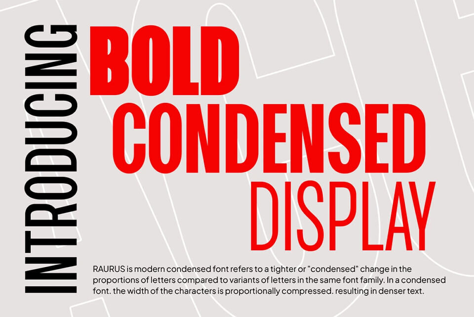 Raurus Font Family