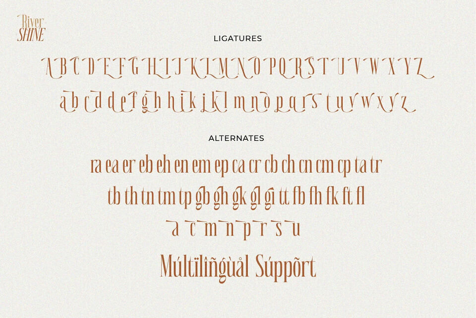 River Shine Font