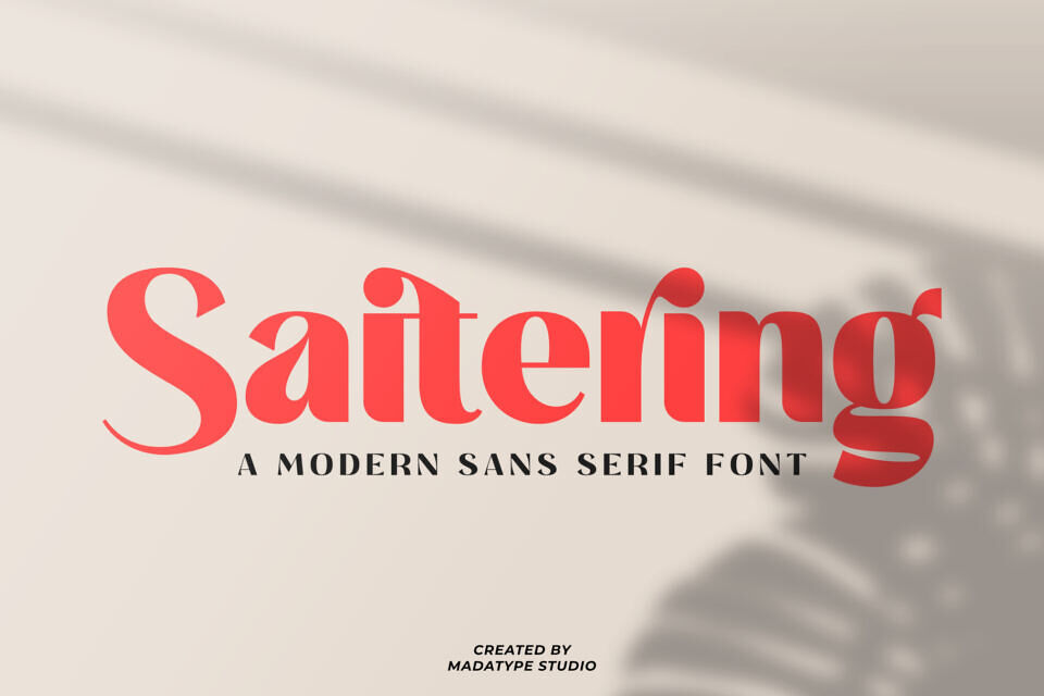 Saitering Font