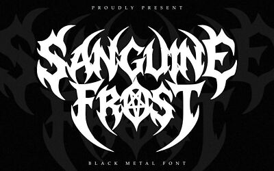 Sanguine Frost Font