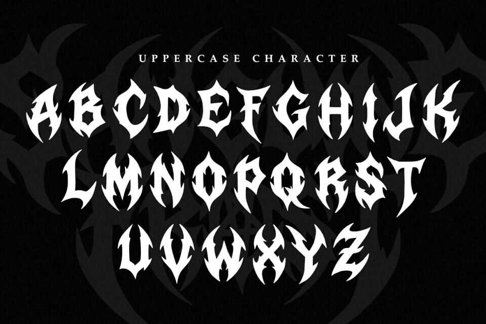 Sanguine Frost Font