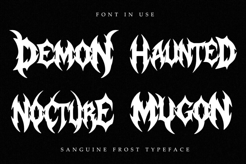 Sanguine Frost Font