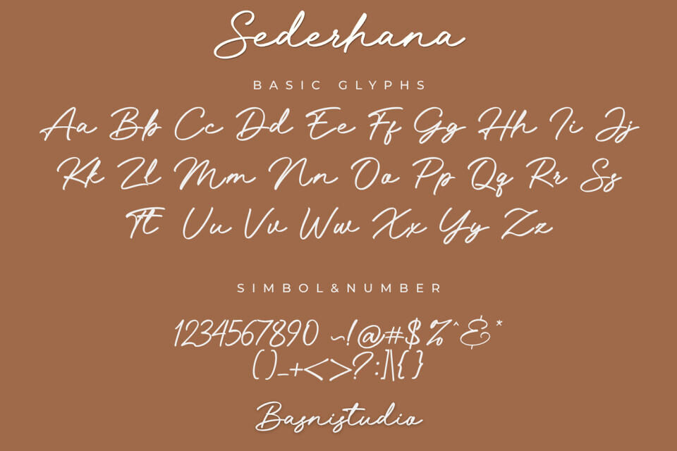 Sederhana Font