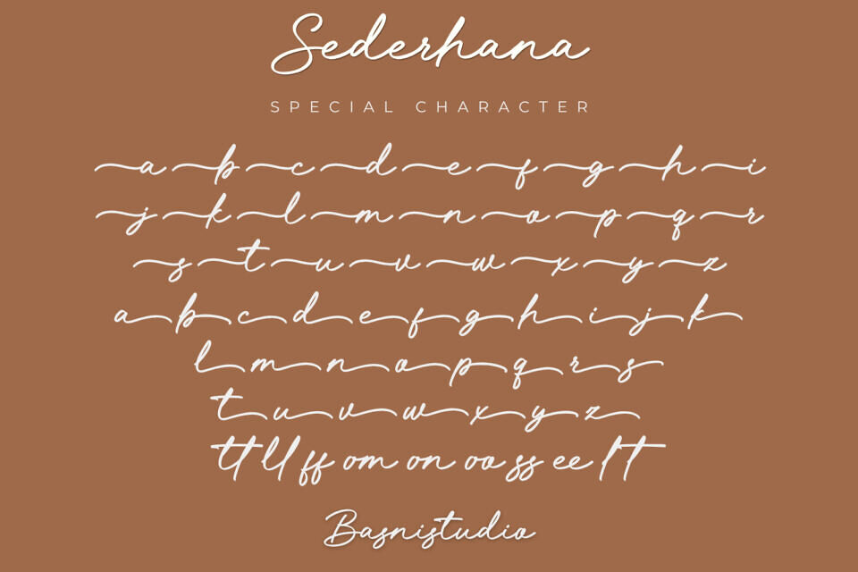 Sederhana Font